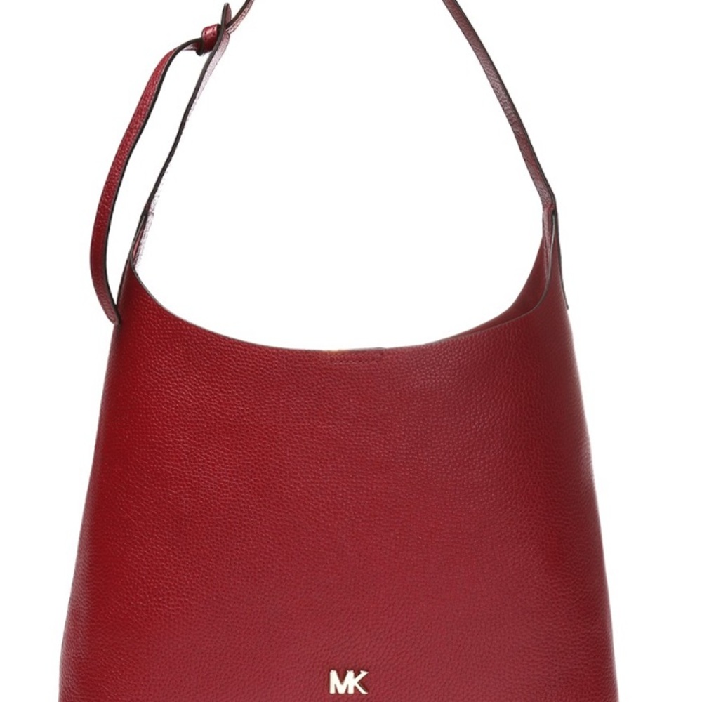 Michael Kors Junie Medium Hobo- Deep Red